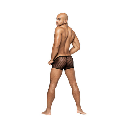 MALE POWER - HEART BREAKER MINI SHORT BLACK L