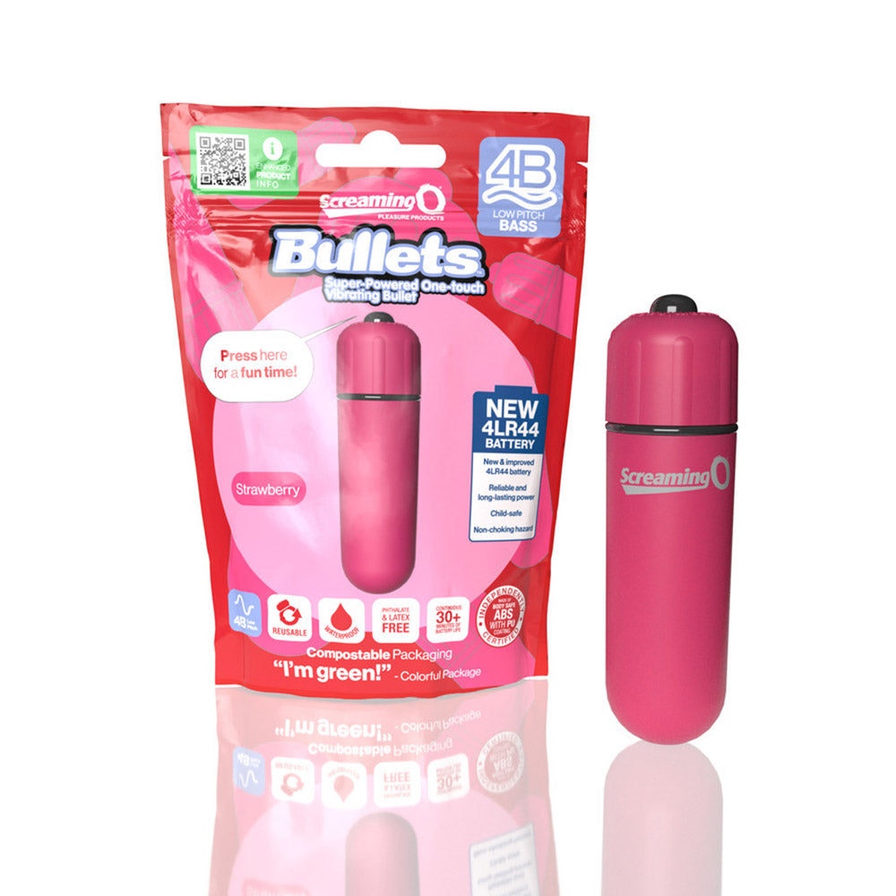 SCREAMING O - 4B BULLET VIBRATOR STRAWBERRY