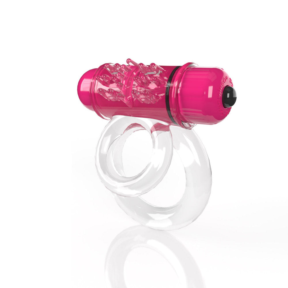 SCREAMING O - 4T DOUBLEO 6 VIBRATING DOUBLE COCK RING STRAWBERRY