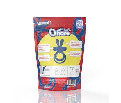 SCREAMING O - 4B OHARE VIBRATING RABBIT DOUBLE COCKRING BLUEBERRY