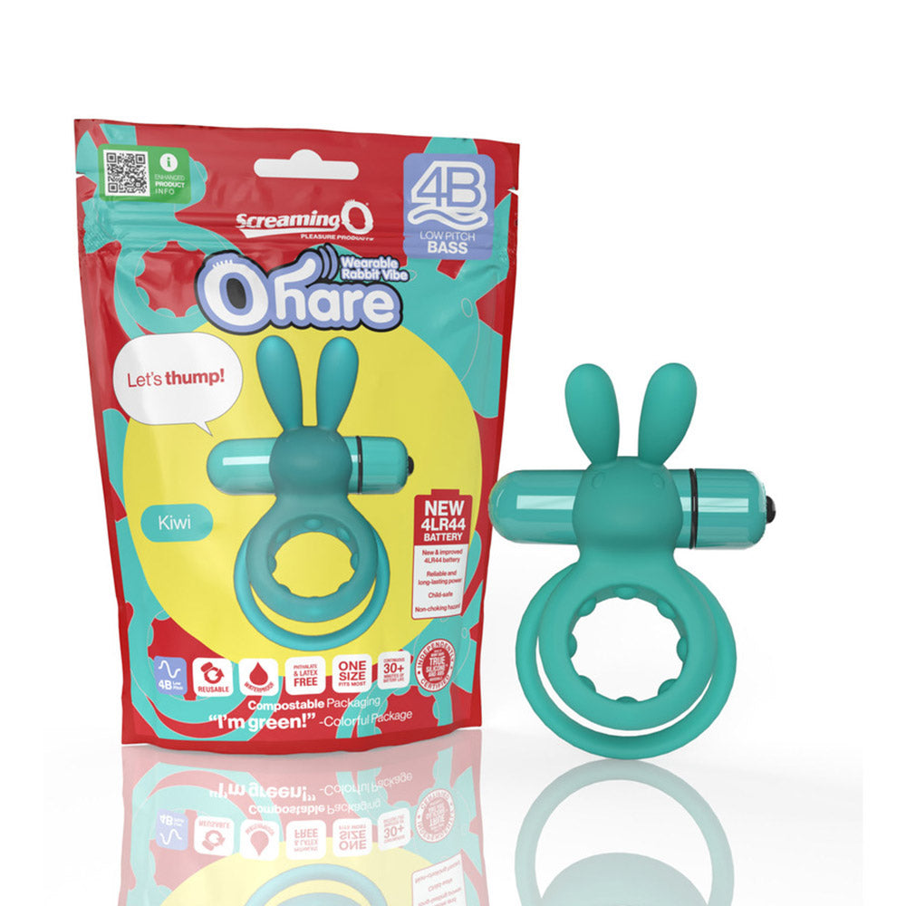 SCREAMING O - ANEL PENIAN DUPLO VIBRATÓRIO OHARE 4B KIWI