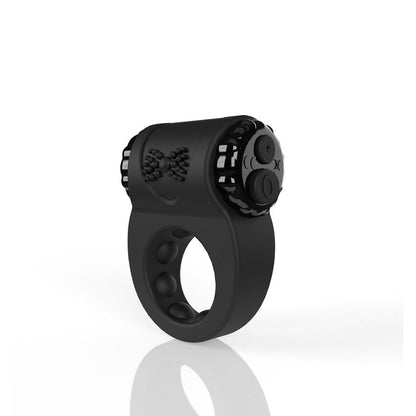SCREAMING O - CHARGED BIG O RITZ RECHARGEABLE VIBRATING SILICONE COCK RING BLACK