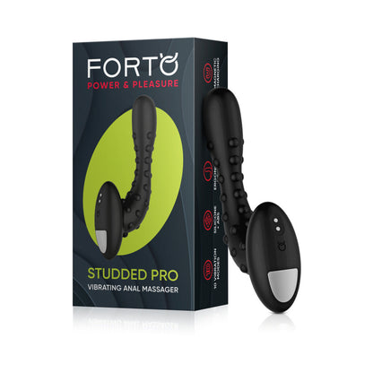 FORTO - STUDDED PRO RECHARGEABLE SILICONE VIBRATING ANAL MASSAGER