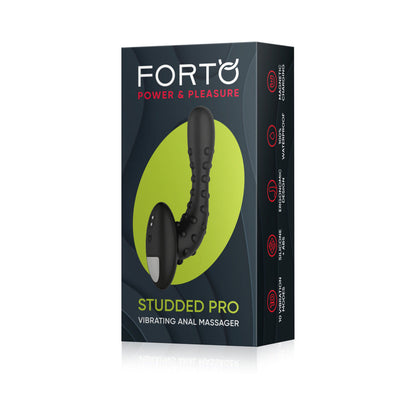 FORTO - STUDDED PRO RECHARGEABLE SILICONE VIBRATING ANAL MASSAGER