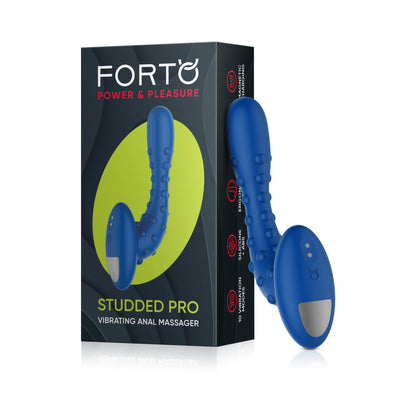 FORTO - STUDDED PRO RECHARGEABLE SILICONE VIBRATING ANAL MASSAGER