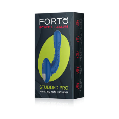 FORTO - STUDDED PRO RECHARGEABLE SILICONE VIBRATING ANAL MASSAGER