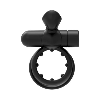 FORTO - POINTER RECHARGEABLE SILICONE VIBRATING DUAL COCKRING WITH EXTERNAL STIMULATOR