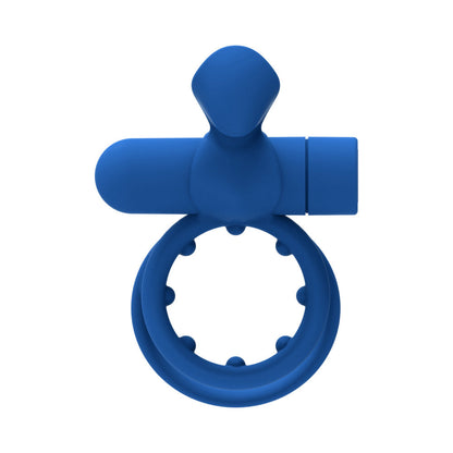 FORTO - POINTER RECHARGEABLE SILICONE VIBRATING DUAL COCKRING WITH EXTERNAL STIMULATOR