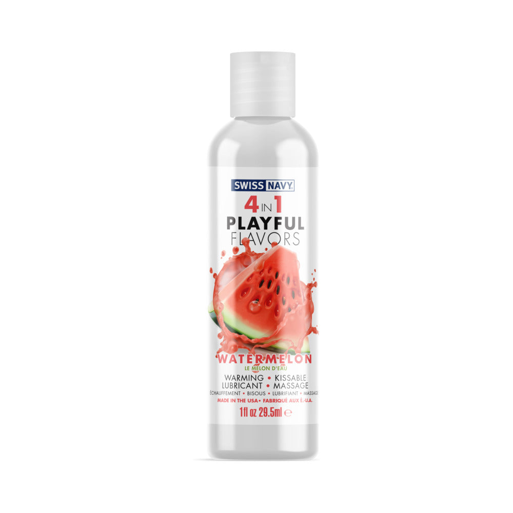 SWISS NAVY - 4 IN 1 PLAYFUL FLAVORS WATERMELON 1 OZ.