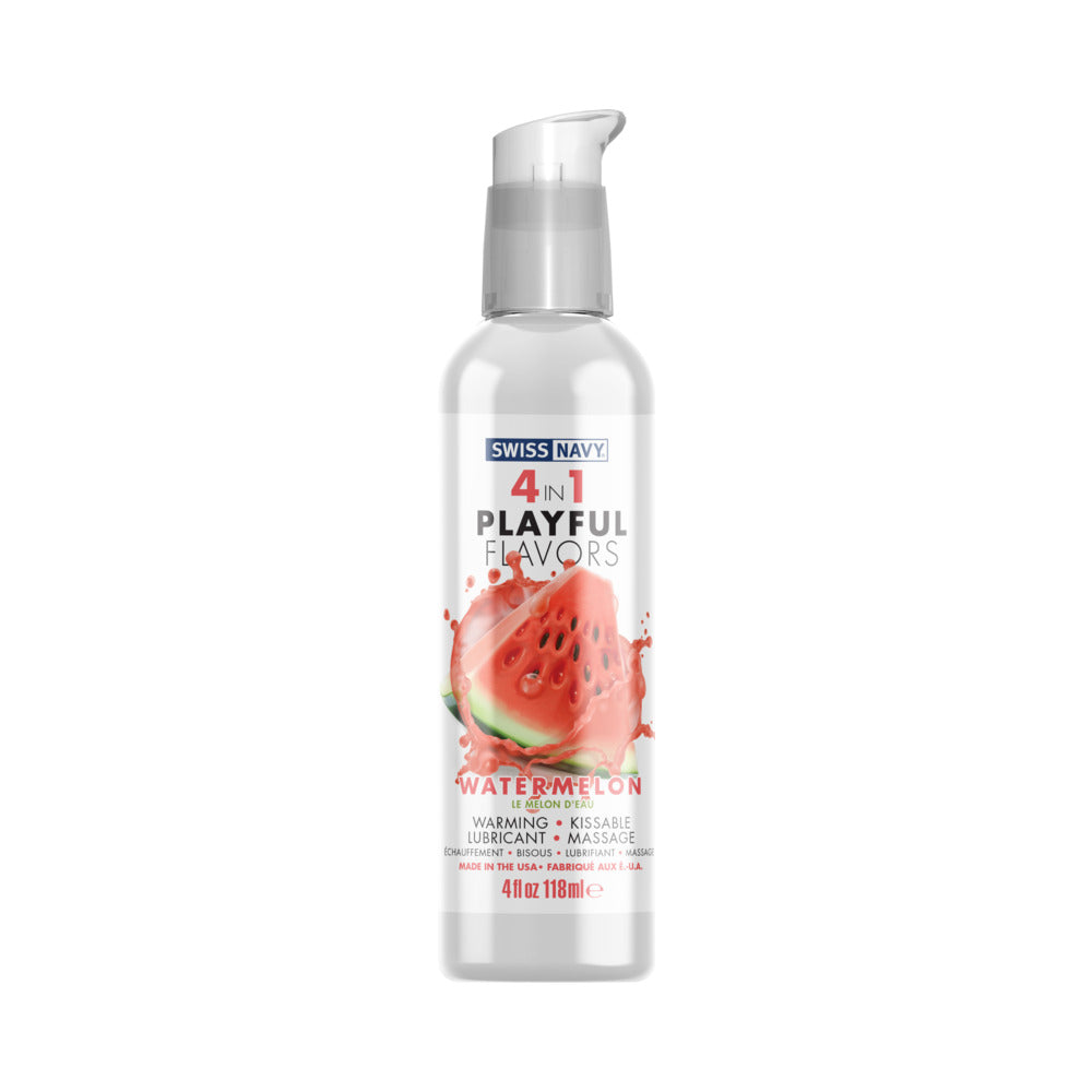 SWISS NAVY - 4 IN 1 PLAYFUL FLAVORS WATERMELON 4 OZ.