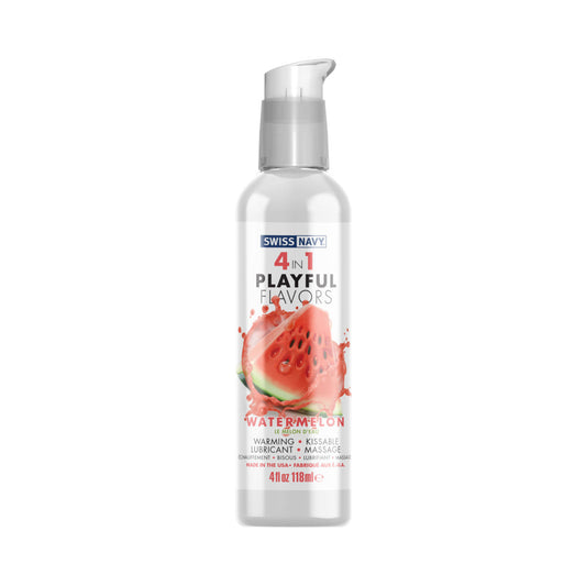 SWISS NAVY - 4 IN 1 PLAYFUL FLAVORS WATERMELON 4 OZ.