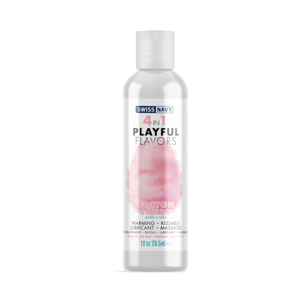 SWISS NAVY - 4 IN 1 PLAYFUL FLAVORS COTTON CANDY 1 OZ.