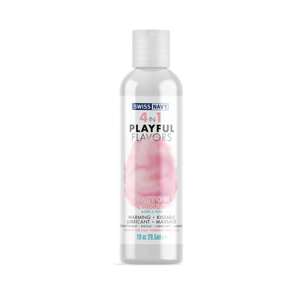 SWISS NAVY - 4 IN 1 PLAYFUL FLAVORS COTTON CANDY 1 OZ.