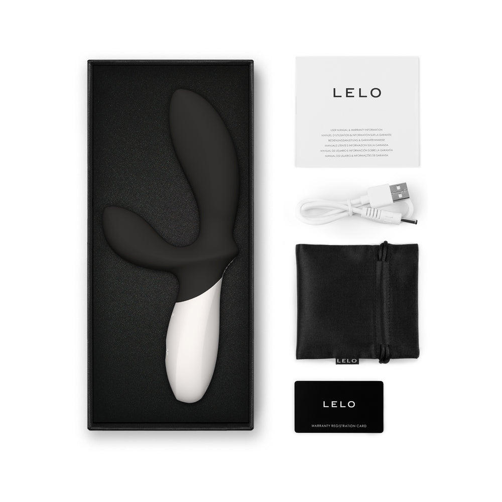 LELO - LOKI WAVE 2 RECHARGEABLE SILICONE DUAL STIMULATION PROSTATE VIBRATOR BLACK