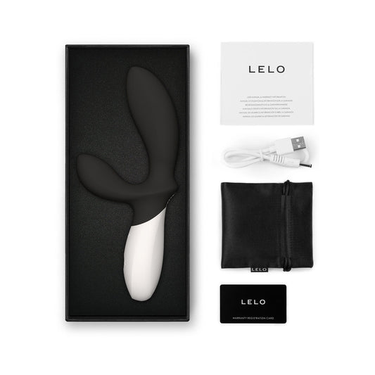LELO - LOKI WAVE 2 RECHARGEABLE SILICONE DUAL STIMULATION PROSTATE VIBRATOR BLACK