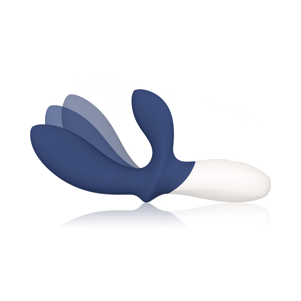 LELO - LOKI WAVE 2 RECHARGEABLE SILICONE DUAL-STIMULATION PROSTATE VIBRATOR BASE BLUE
