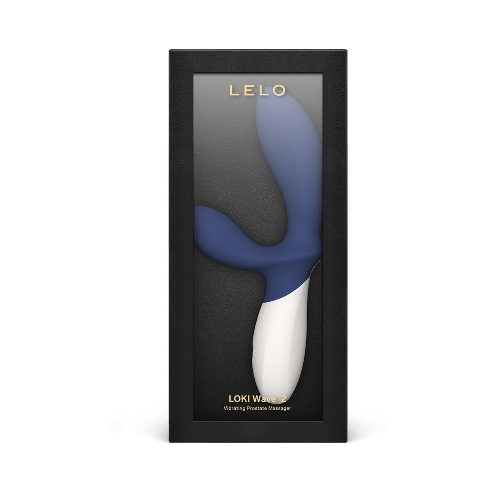 LELO - LOKI WAVE 2 RECHARGEABLE SILICONE DUAL-STIMULATION PROSTATE VIBRATOR BASE BLUE