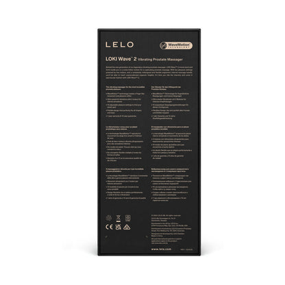 LELO - LOKI WAVE 2 RECHARGEABLE SILICONE DUAL-STIMULATION PROSTATE VIBRATOR BASE BLUE