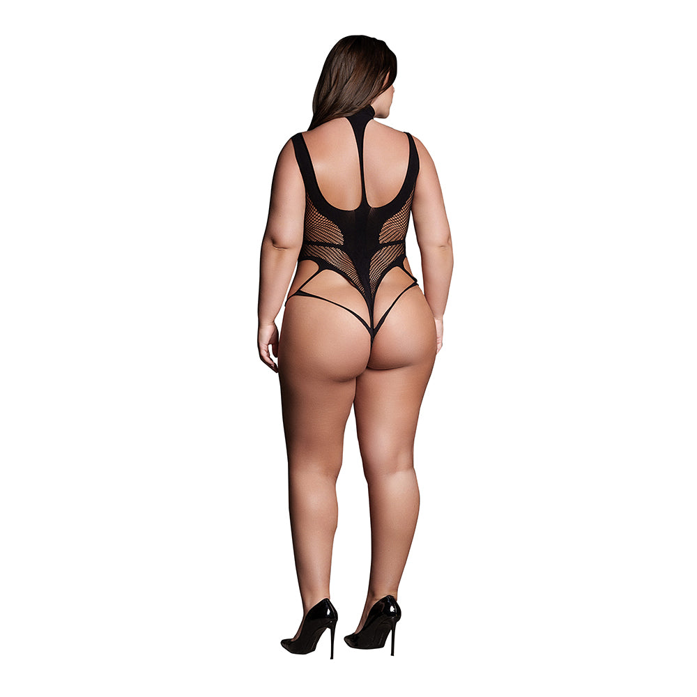 SHOTS - LE DESIR CYLLENE XLVIII TURTLENECK BODYSUIT BLACK QUEEN SIZE