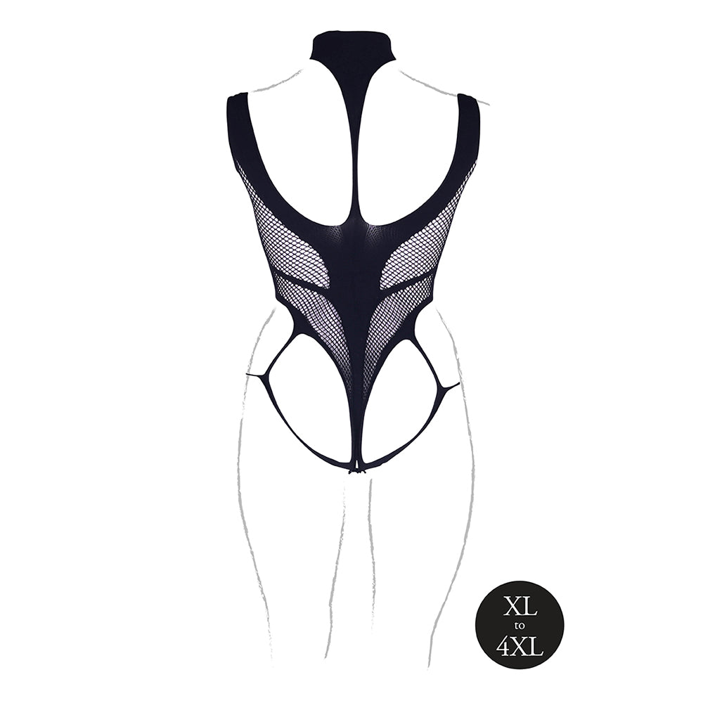 SHOTS - LE DESIR CYLLENE XLVIII TURTLENECK BODYSUIT BLACK QUEEN SIZE