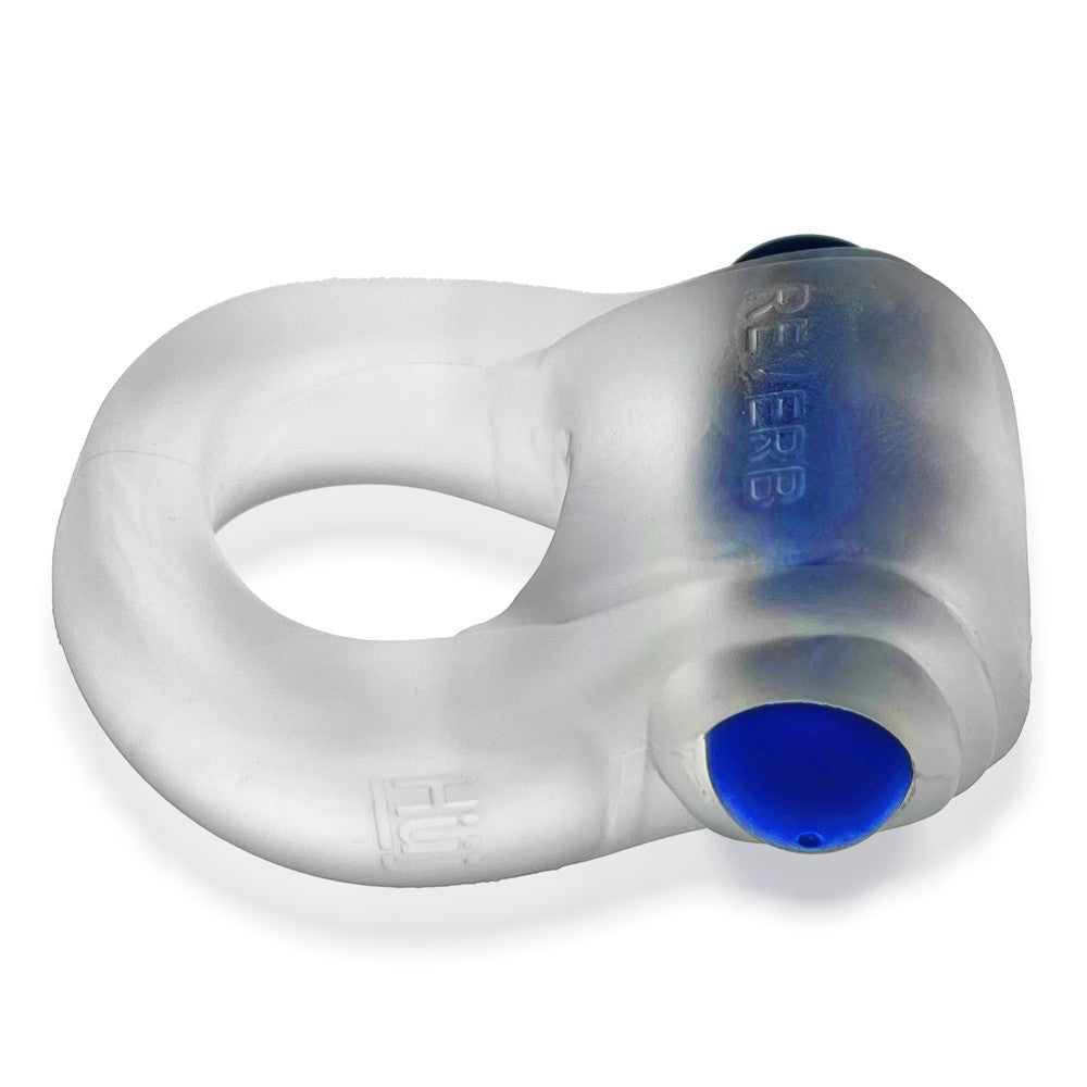 OXBALLS - HUNKYJUNK REVRING COCKRING WITH BULLET VIBRATOR CLEAR ICE
