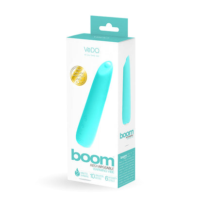 VEDO - VIBRADOR SLIMLINE DE SILICONE RECARREGÁVEL COM AQUECIMENTO BOOM