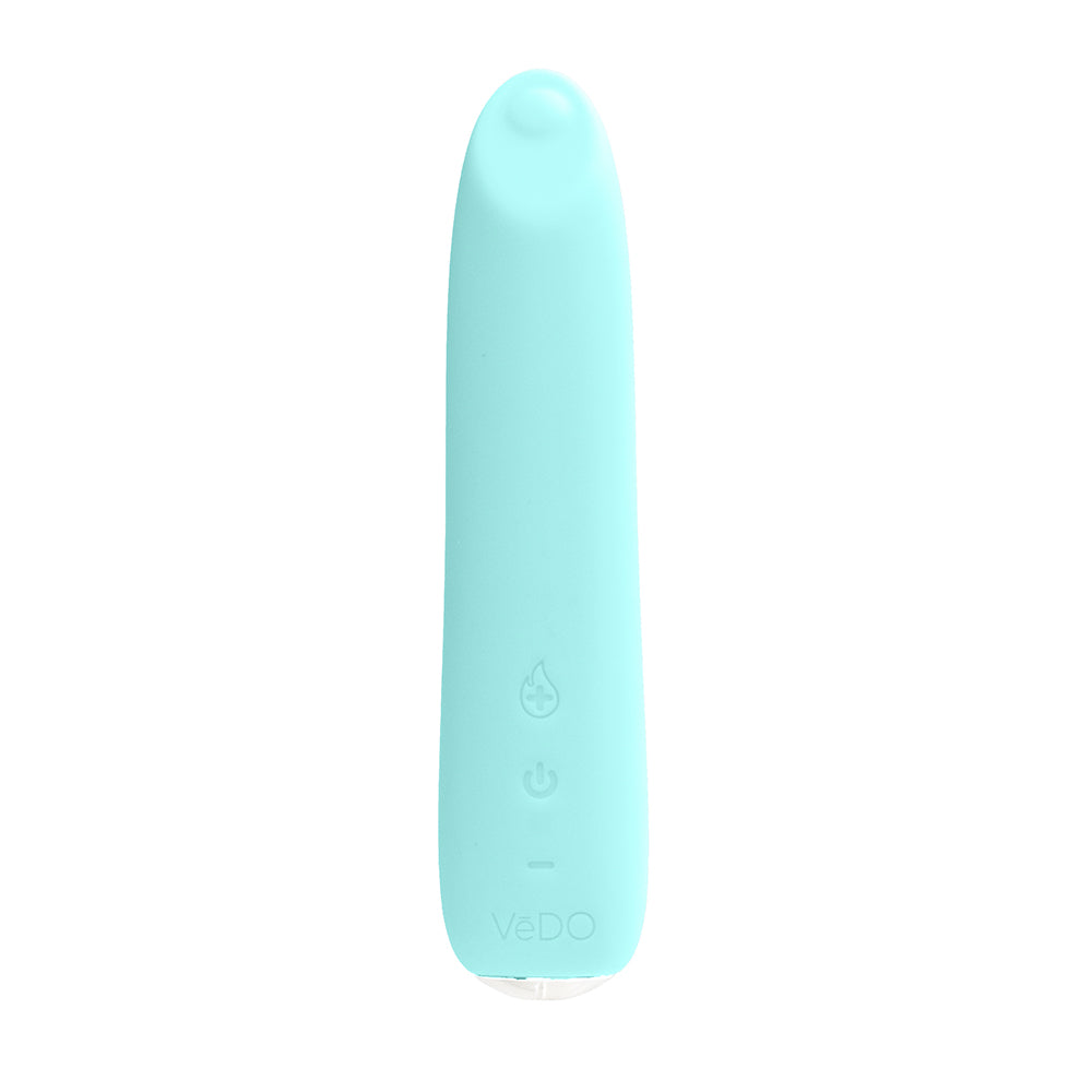VEDO - VIBRADOR SLIMLINE DE SILICONE RECARREGÁVEL COM AQUECIMENTO BOOM