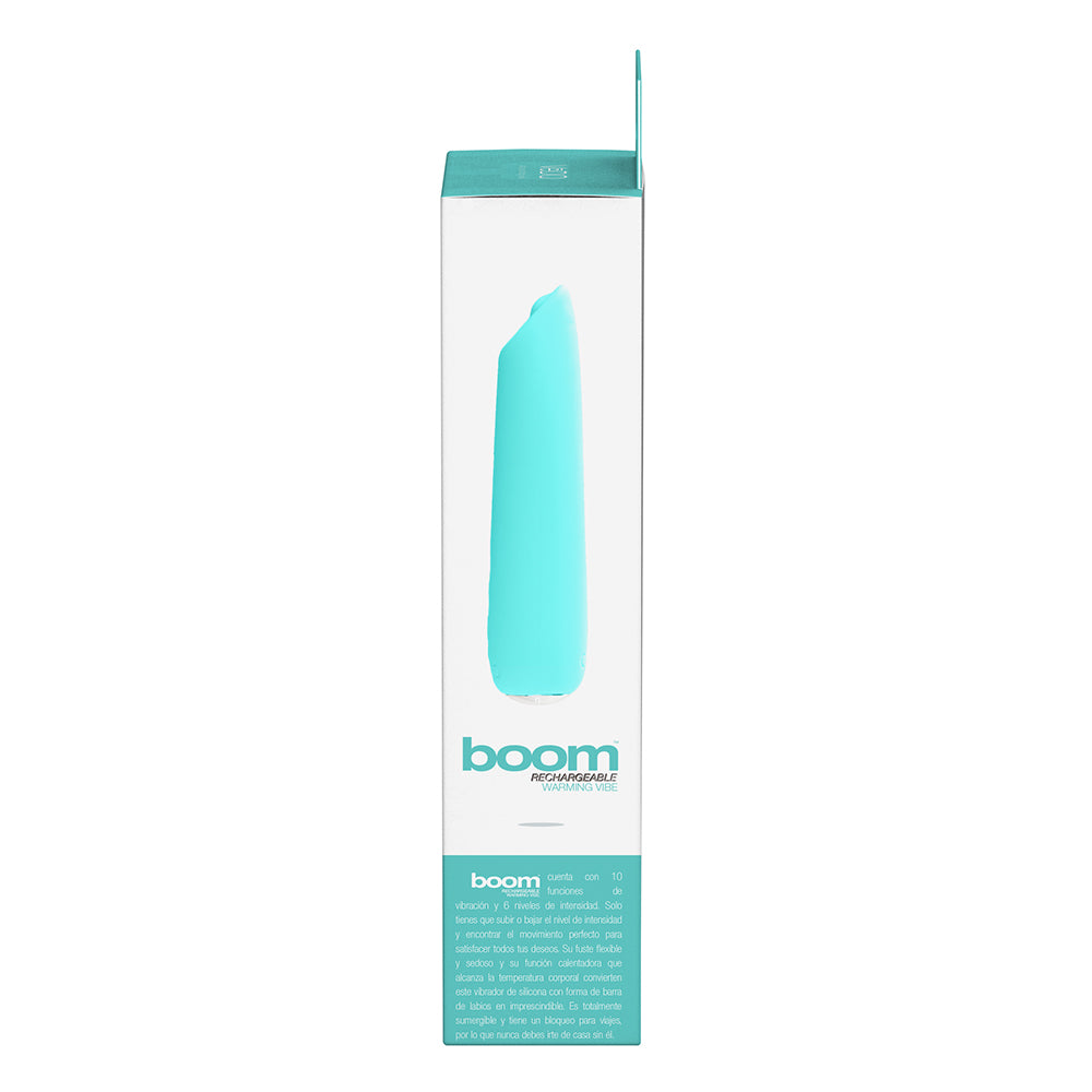 VEDO - VIBRADOR SLIMLINE DE SILICONE RECARREGÁVEL COM AQUECIMENTO BOOM