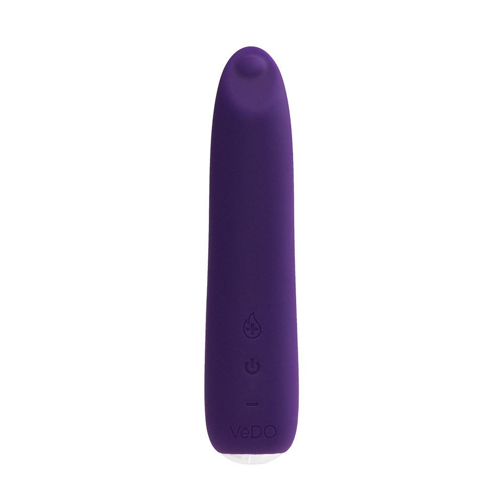 VEDO - VIBRADOR SLIMLINE DE SILICONE RECARREGÁVEL COM AQUECIMENTO BOOM
