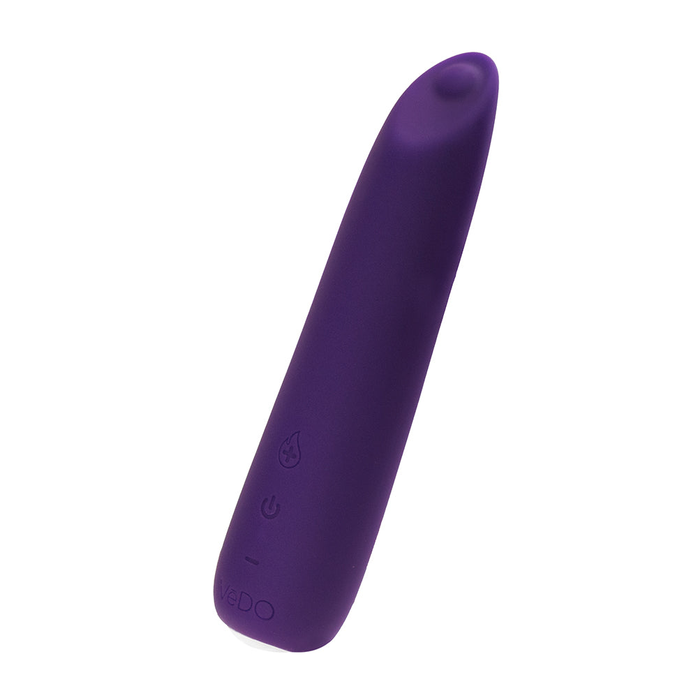 VEDO - VIBRADOR SLIMLINE DE SILICONE RECARREGÁVEL COM AQUECIMENTO BOOM