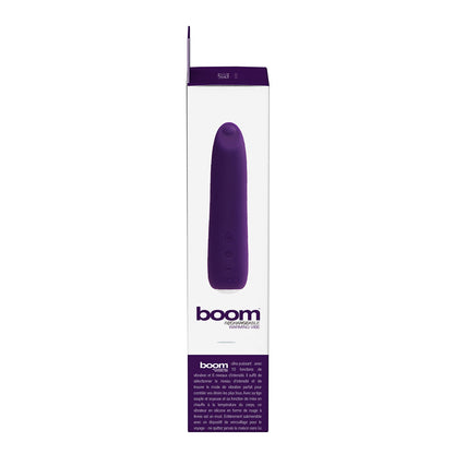 VEDO - VIBRADOR SLIMLINE DE SILICONE RECARREGÁVEL COM AQUECIMENTO BOOM