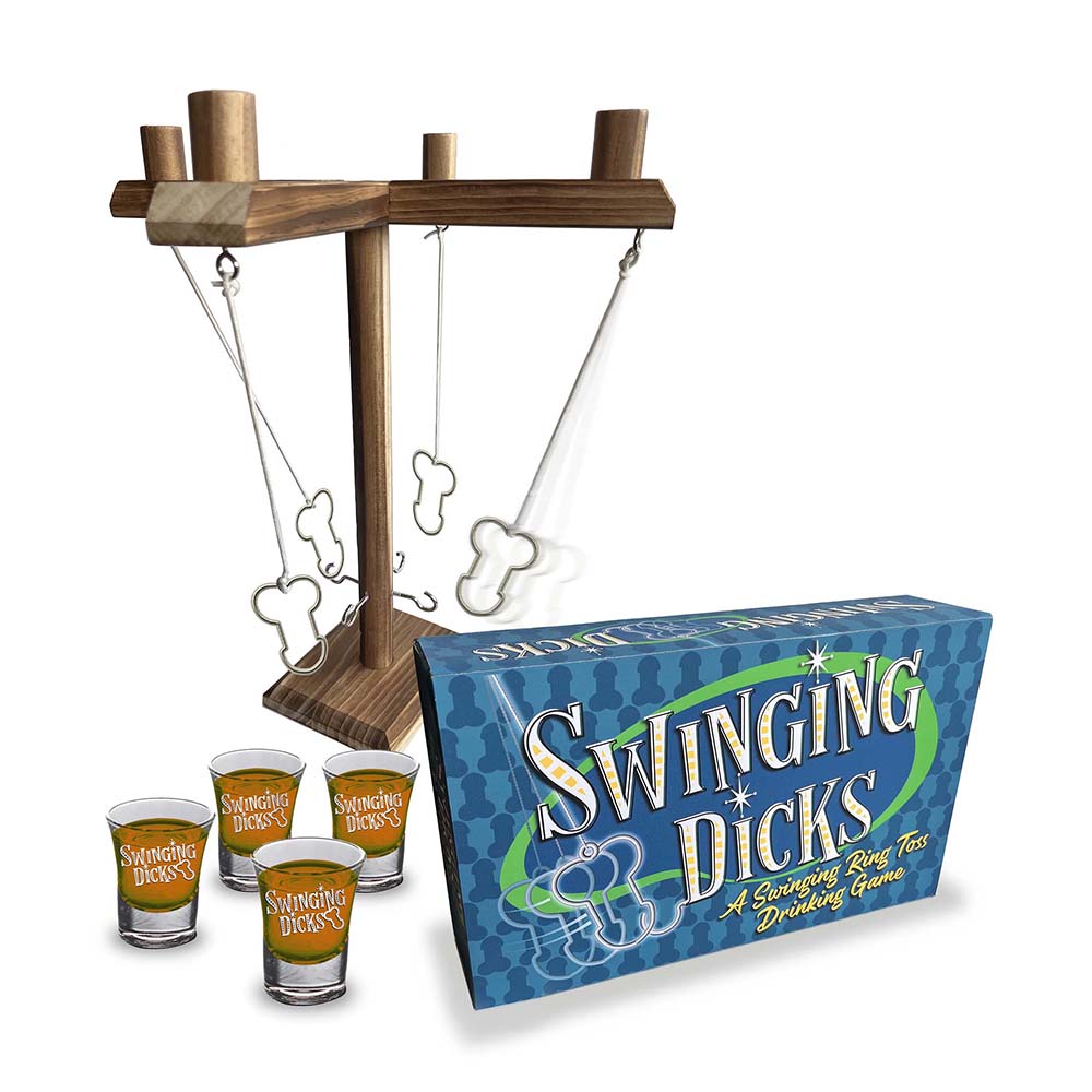 LITTLE GENIE - JOGO DE BEBER DE LANÇAMENTO DE ARGOLAS "SWINGING DICKS"