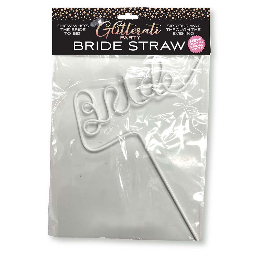 LITTLE GENIE - GLITTERATI PARTY BRIDE STRAW WHITE
