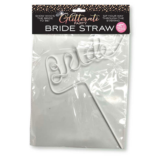 LITTLE GENIE - GLITTERATI PARTY BRIDE STRAW WHITE