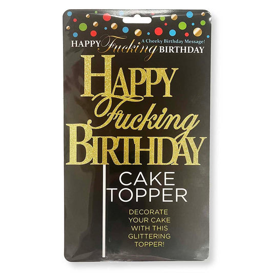 LITTLE GENIE - TOPO DE BOLO HAPPY FUCKING BIRTHDAY