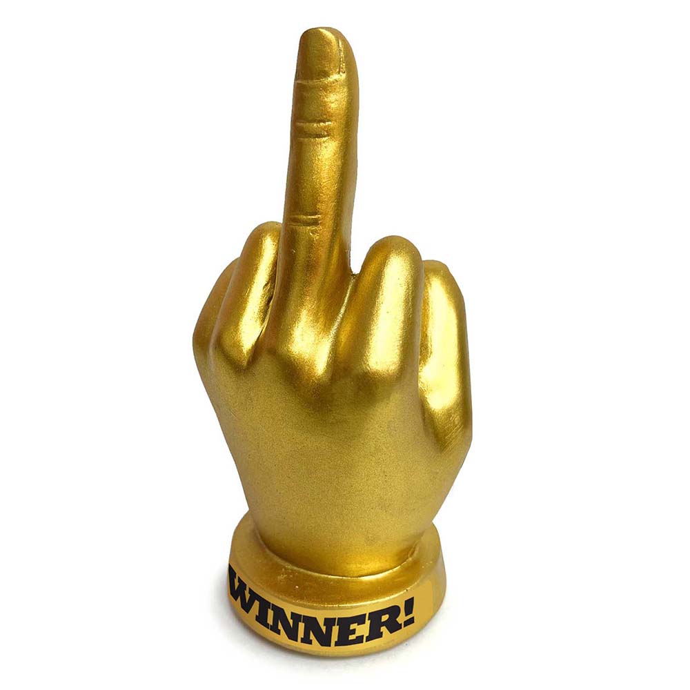 LITTLE GENIE - GOLDEN F-U FINGER TROPHY