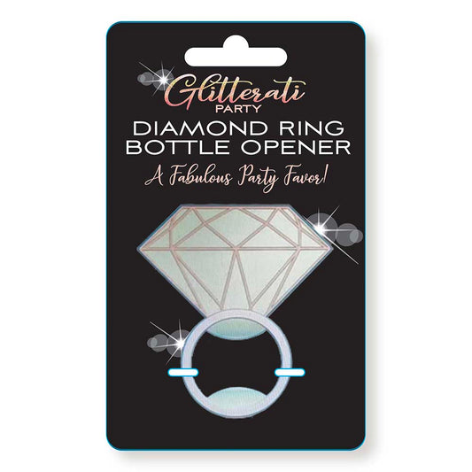 LITTLE GENIE - GLITTERATI PARTY DIAMOND RING BOTTLE OPENER