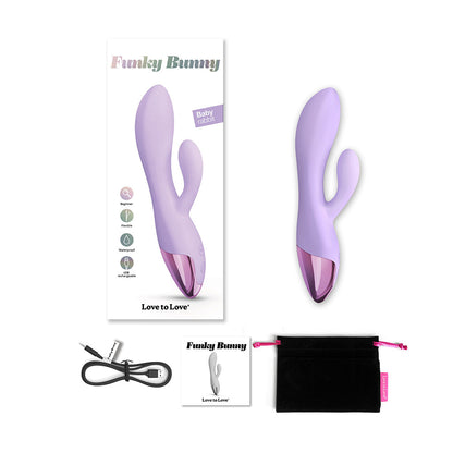 LOVELY PLANET - VIBRADOR PARA BEBÉ COELHO FUNKY BUNNY LOVE TO LOVE VIVA MAUVE