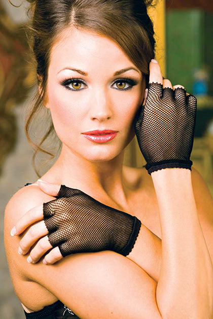 MUSIC LEGS - GUANTES CORTOS NEGRO RED