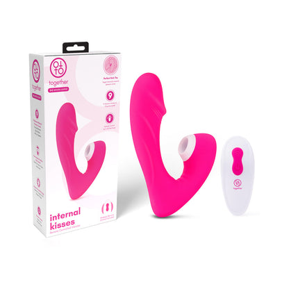 TOGETHER TOY - TOGETHER INTERNAL KISS REMOTE CONTROL VIBE PINK