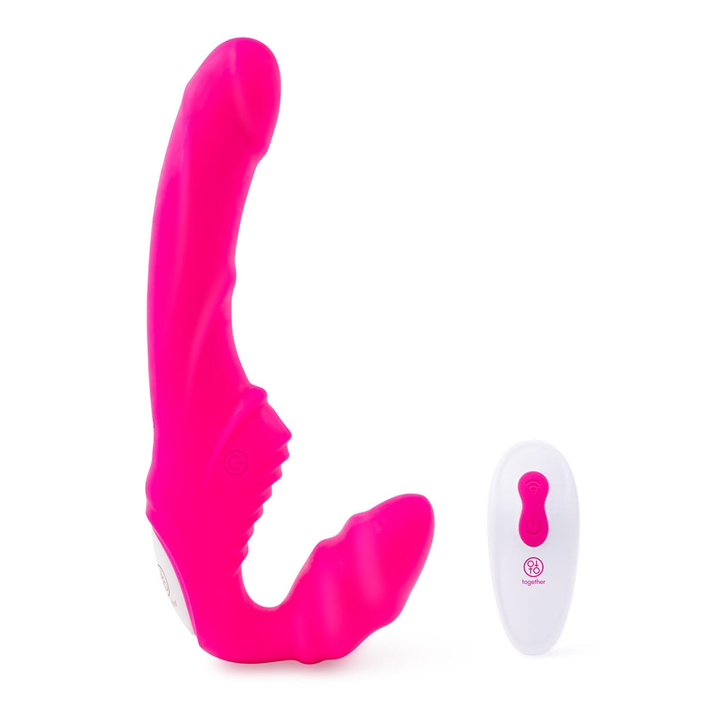 TOGETHER TOY - TOGETHER STRAPLESS REMOTE CONTROL VIBRATOR PINK