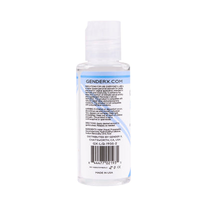 GENDER X - EVERYONE'S LUBE WATER-BASED LUBRICANT 2 OZ.