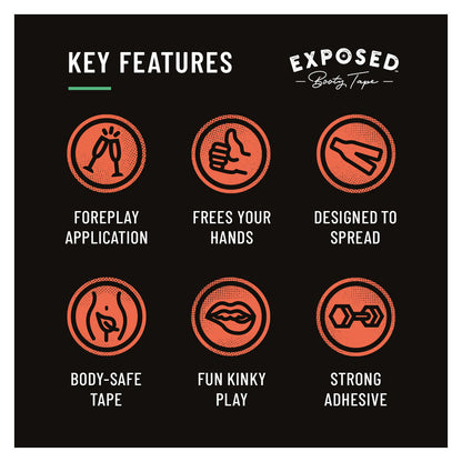 COUPLES CO. - EXPOSED BOOTY TAPE (20 PIECES PER BOX)