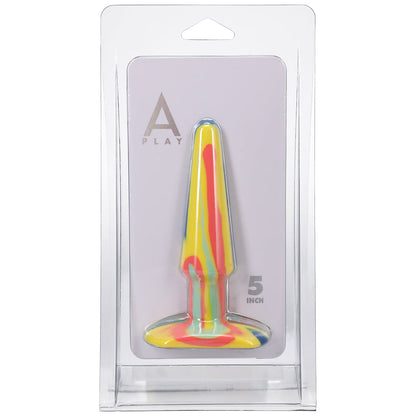 DOC JOHNSON - A-PLAY GROOVY 5 POL. ANAL PLUG SILICONE SUNRISE