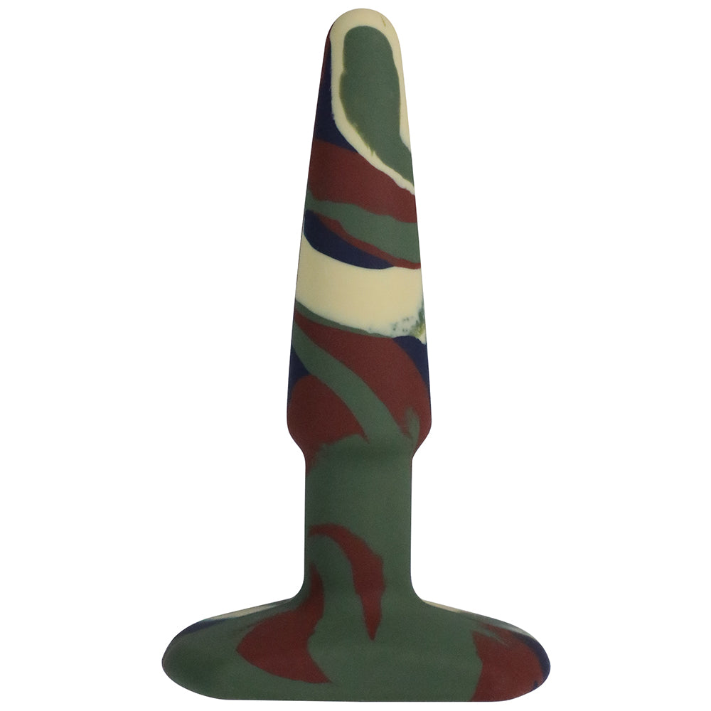 DOC JOHNSON - A-PLAY GROOVY 4 POL. PLUG ANAL EM SILICONE CAMUFLADO