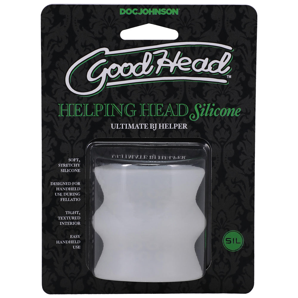 DOC JOHNSON - GOODHEAD HELPING HEAD SILICONE ULTIMATE ORAL SEX ENHANCER FROST