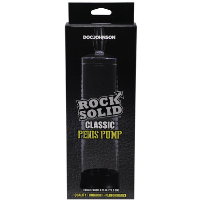 ROCK SOLID - CLASSIC PENIS PUMP BLACK/CLEAR