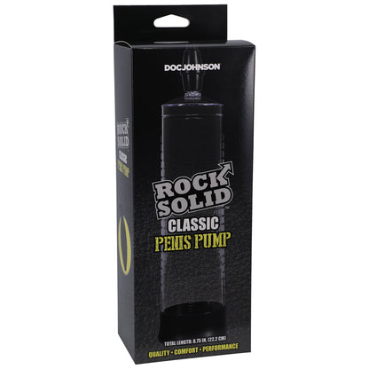 ROCK SOLID - CLASSIC PENIS PUMP BLACK/CLEAR
