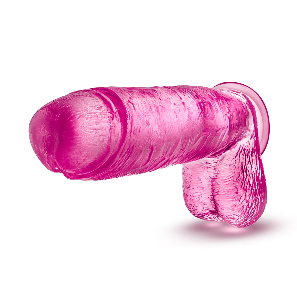 BLUSH - B YOURS PLUS BIG N' BULKY 10.5 IN. DILDO WITH BALLS PINK