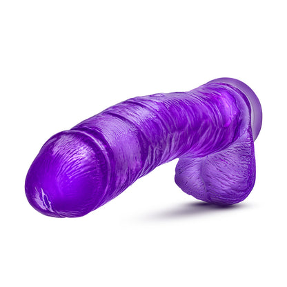 BLUSH - B YOURS PLUS HEFTY N' HUNG 14 IN. DILDO WITH BALLS PURPLE